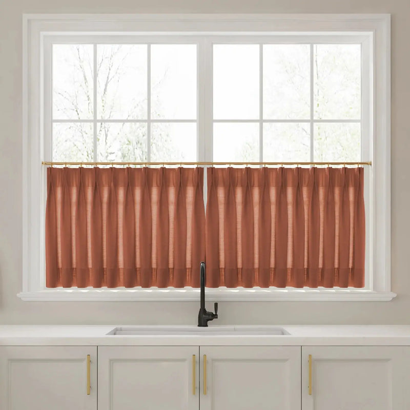 Liz Linen Pleated Cafe Curtains?-TWOPAGES