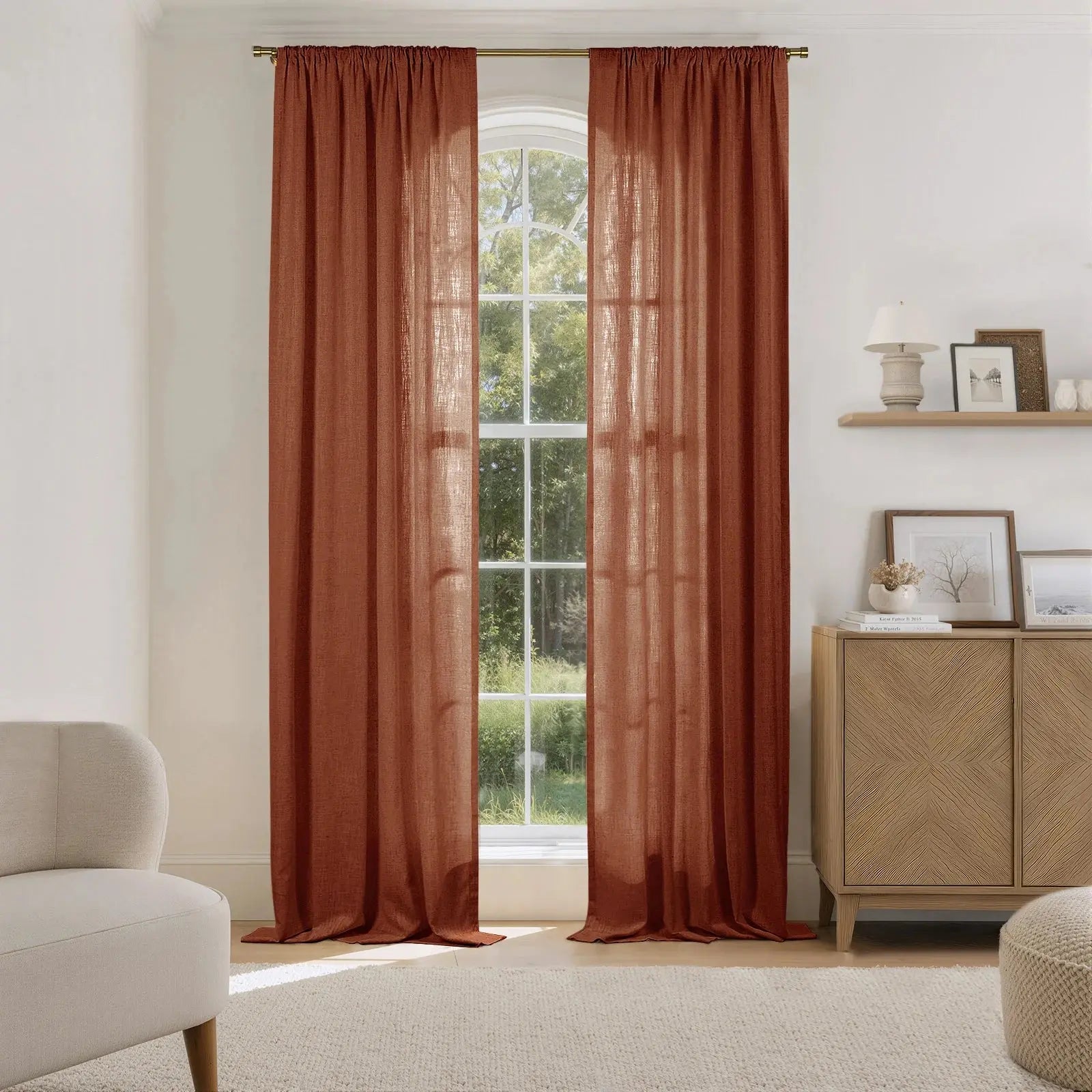 Liz Linen Drape Soft Top- -TWOPAGES