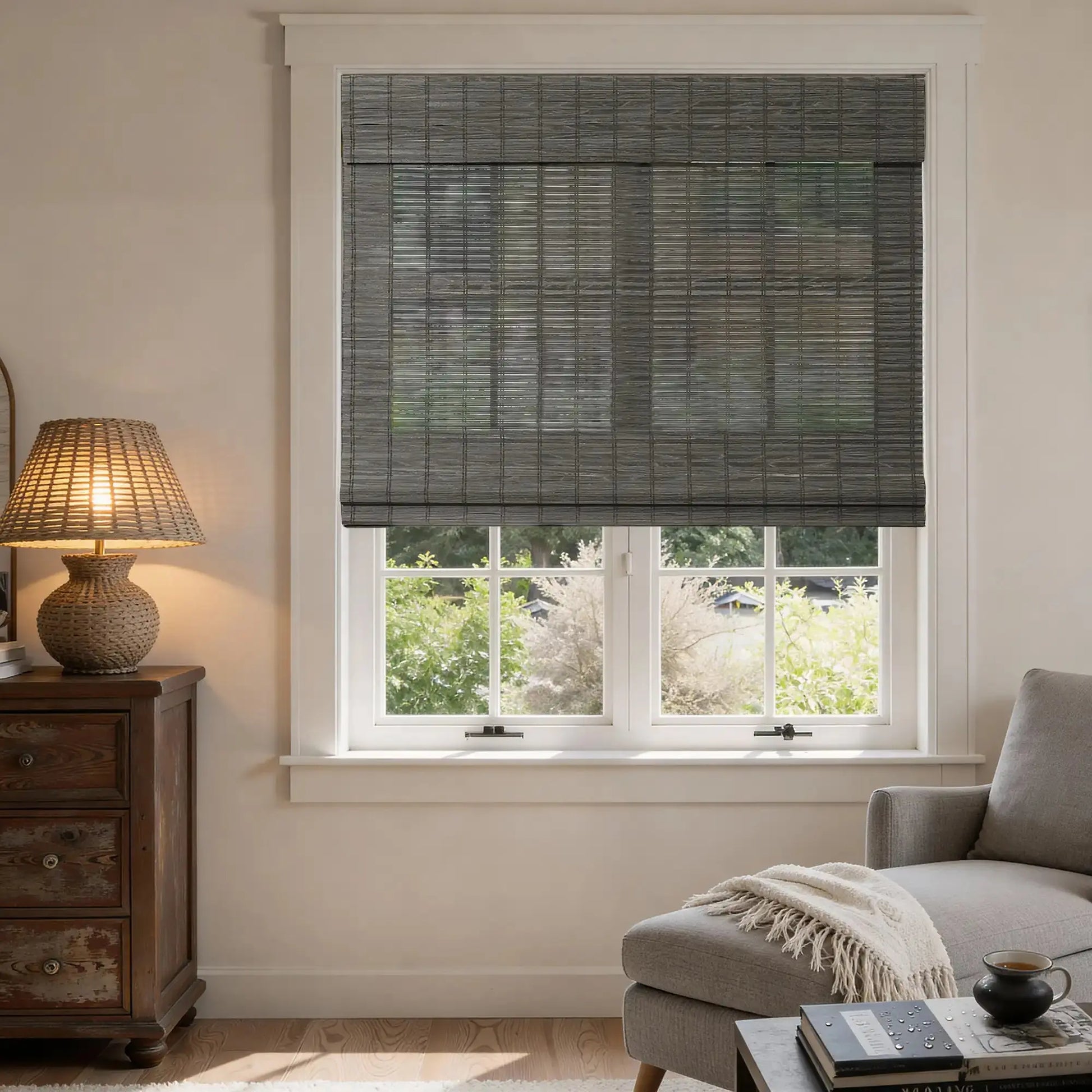 Rae Natural Bamboo Woven Blinds - Series S-?-TWOPAGES CURTAINS