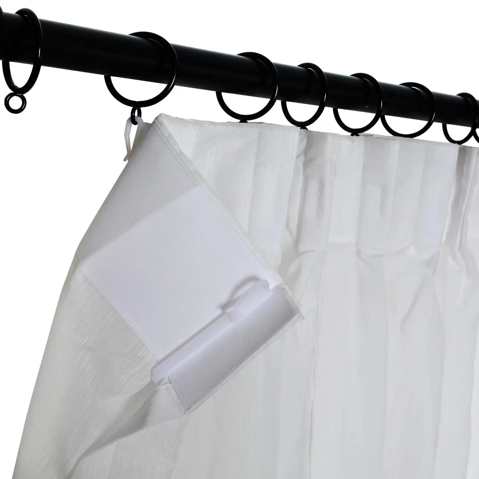 Florida Embossed White Semi Sheer Curtain Pleated?-TWOPAGES