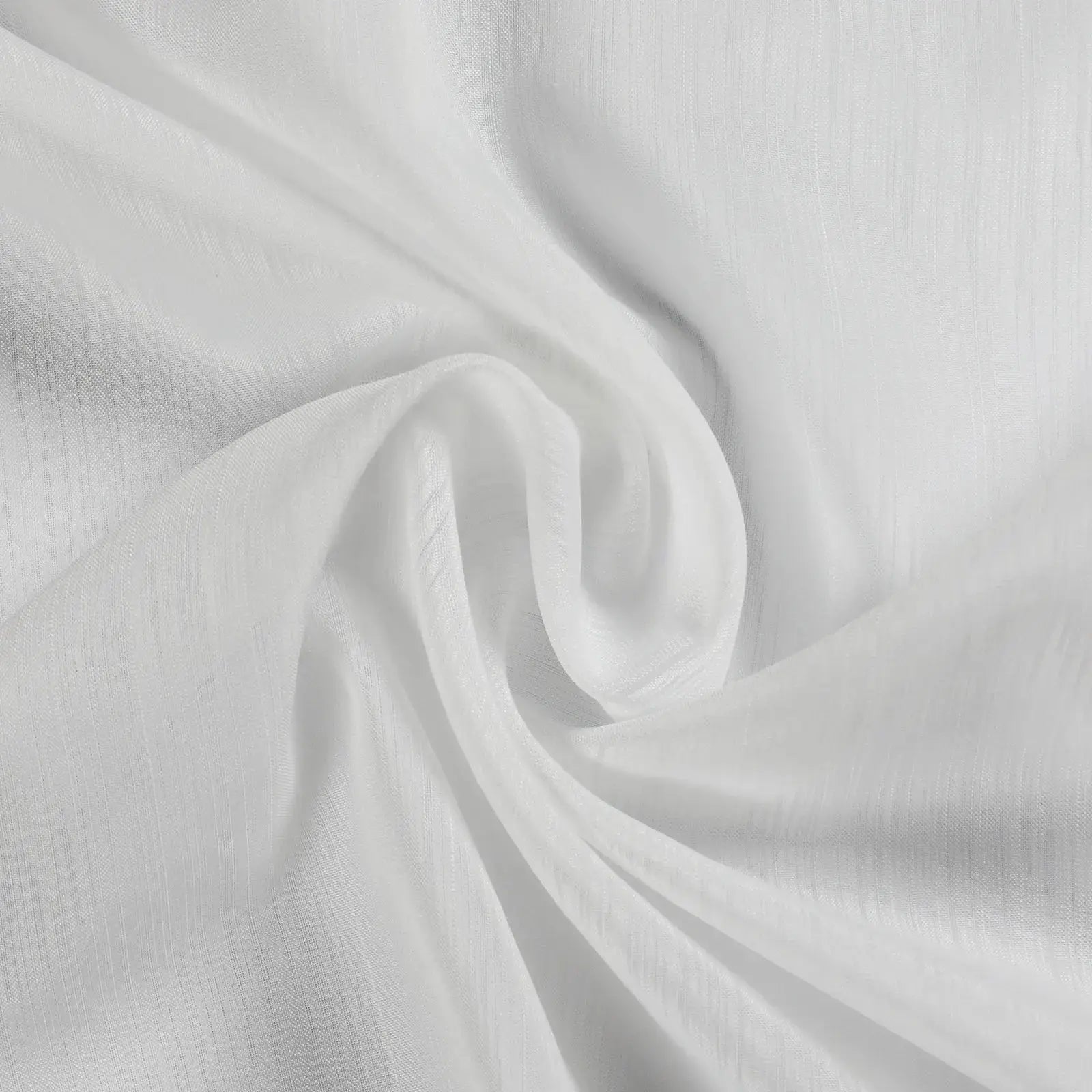 Florida Embossed White Semi Sheer Curtain Pleated?-TWOPAGES
