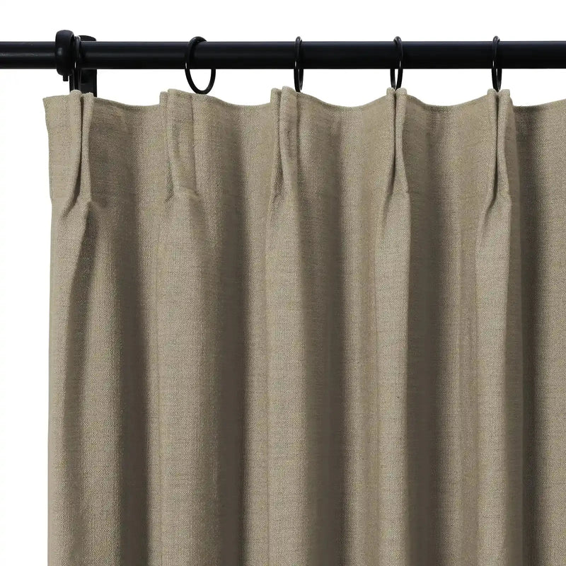 Isabella Heavyweight Cotton Curtain Pleated-?-TWOPAGES