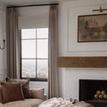 Isabella Heavyweight Cotton Curtain Pleated-?-TWOPAGES