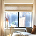 Rae Natural Ramie Flax Woven Wood Blinds - Series C-?-TWOPAGES CURTAINS