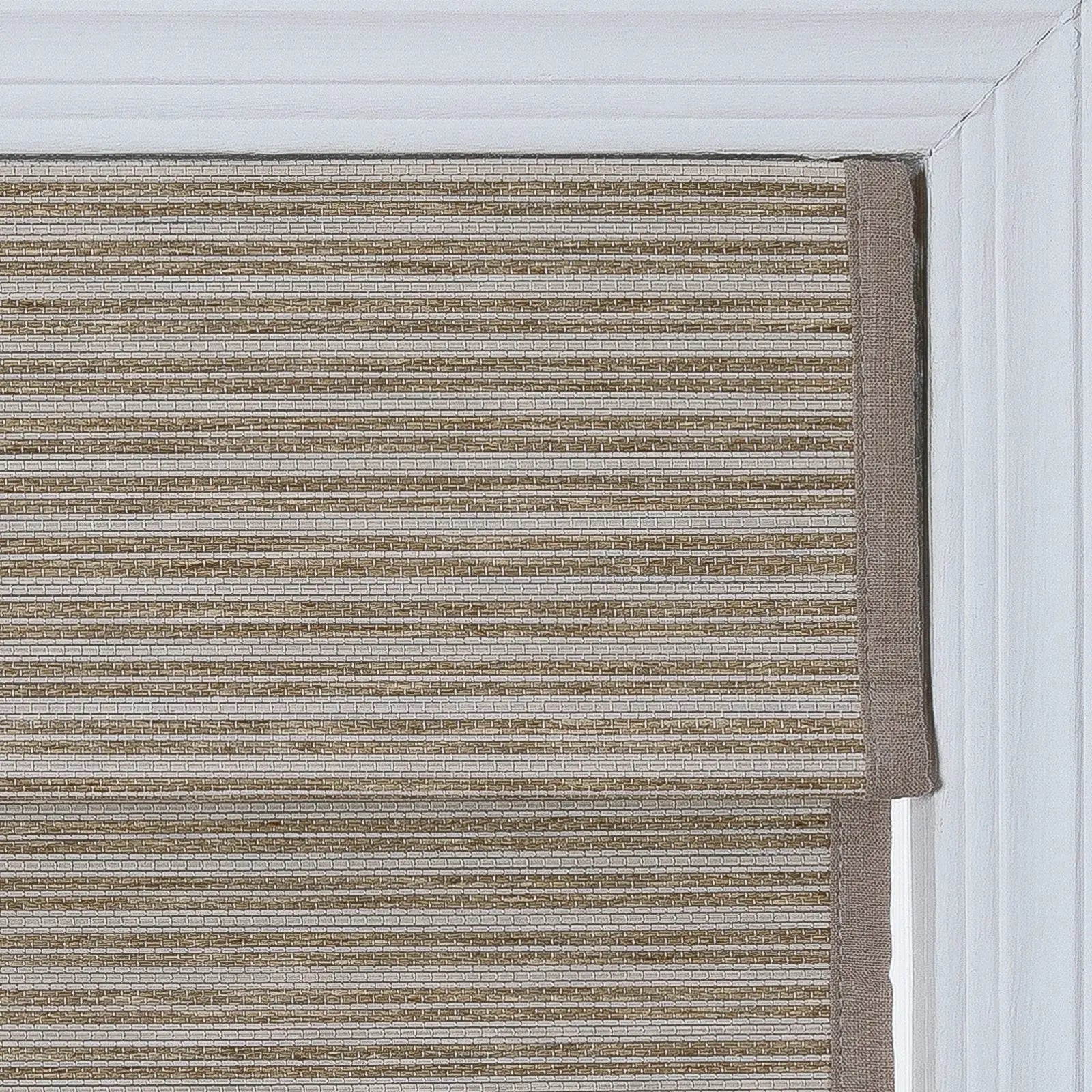 Rae Natural Ramie Flax Woven Wood Blinds - Series C-?-TWOPAGES CURTAINS