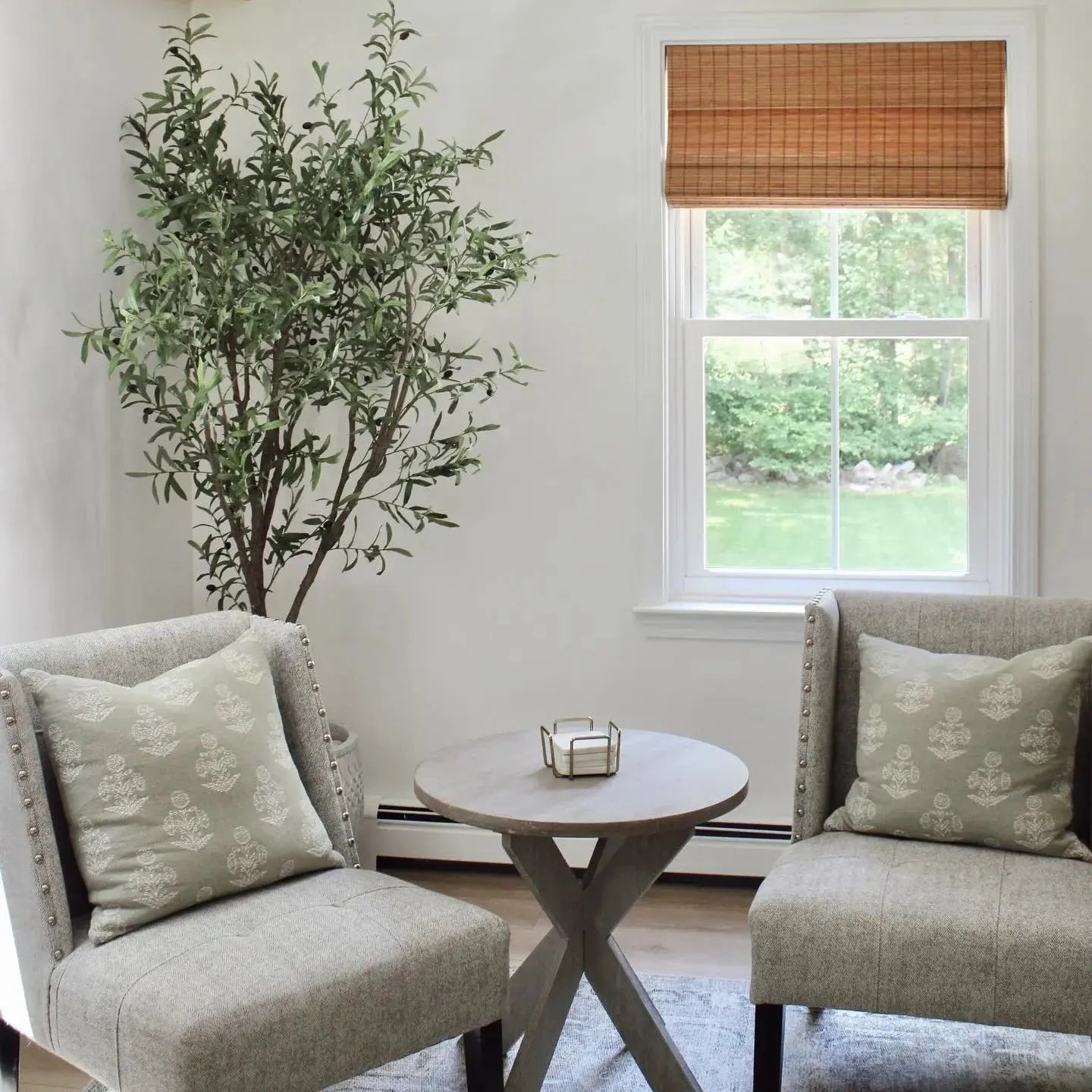 Sybil Bamboo Roman Blind Cordless-?-TWOPAGES CURTAINS