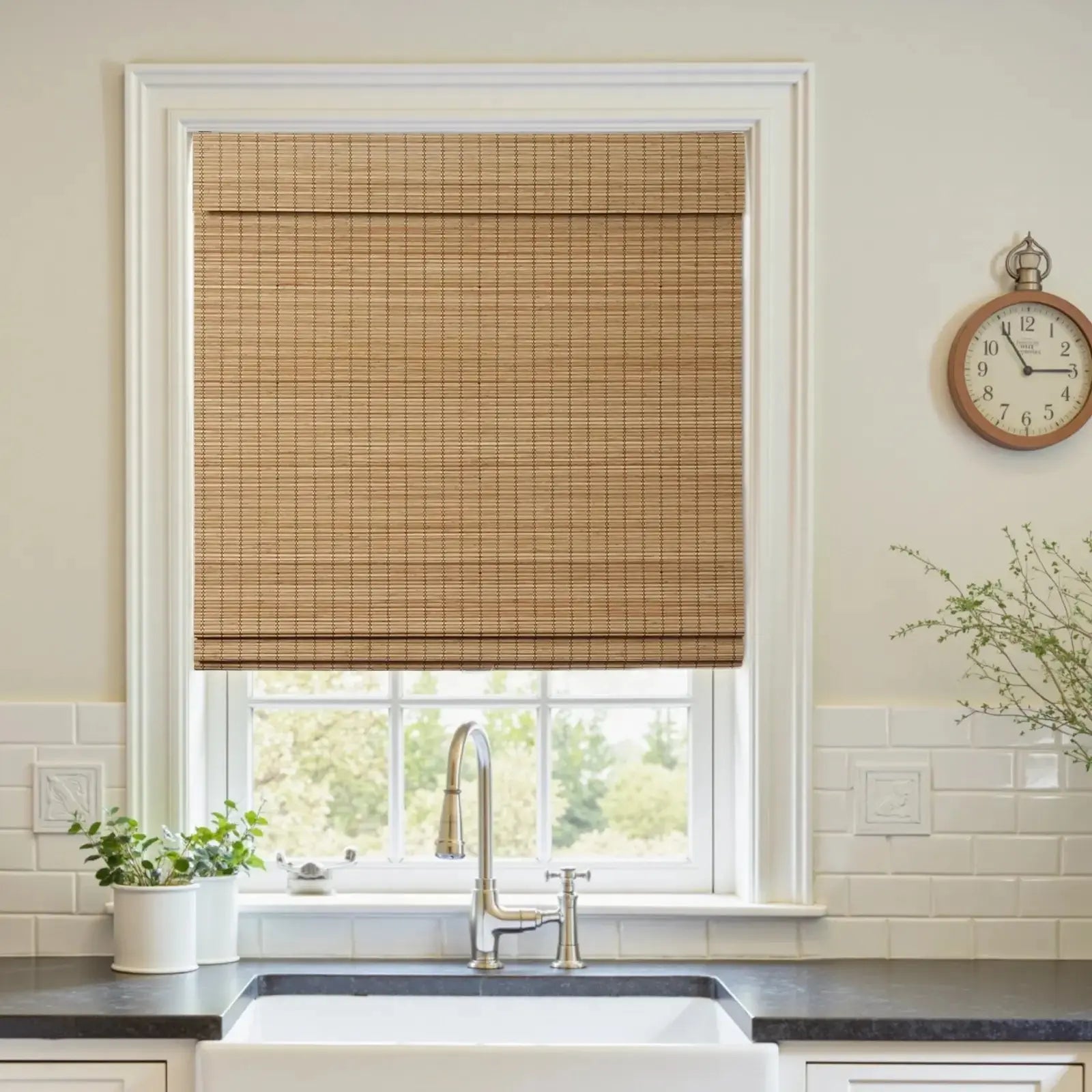 Sybil Bamboo Roman Blind Cordless?-TWOPAGES CURTAINS