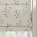 Holly Botanical Boho No-Drill Flat Fold Roman Blind Cordless