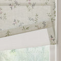 Holly Botanical Boho No-Drill Flat Fold Roman Blind Cordless