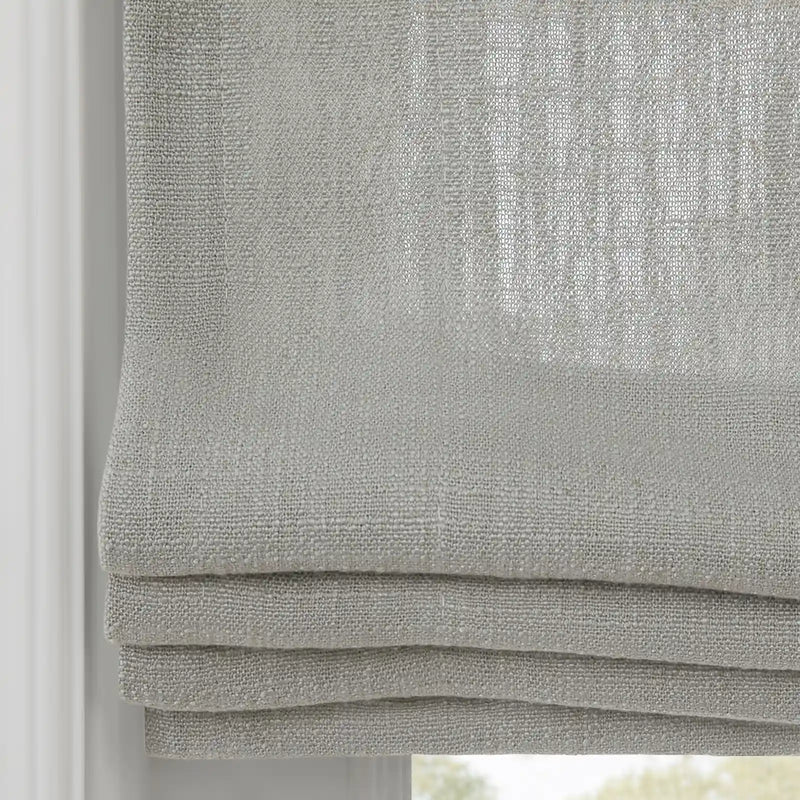 Liz Linen Flat Roman Blind Cord Lift