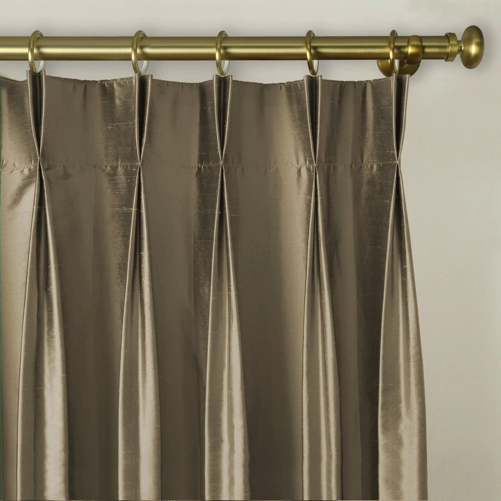 Selman Dupioni Silk Curtain Pleated-?-TWOPAGES