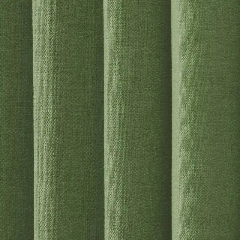 Isabella Heavyweight Cotton Curtain Pleated-?-TWOPAGES
