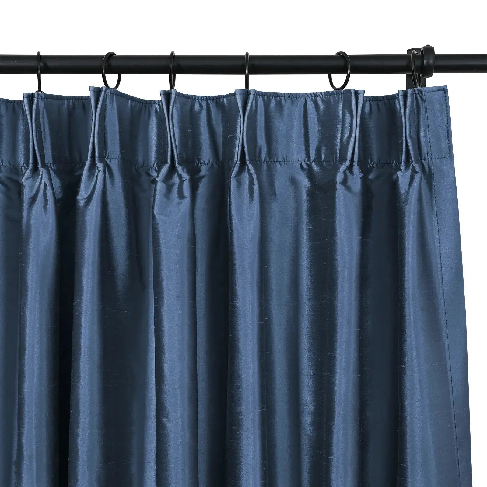 Selman Dupioni Silk Curtain Pleated?-TWOPAGES