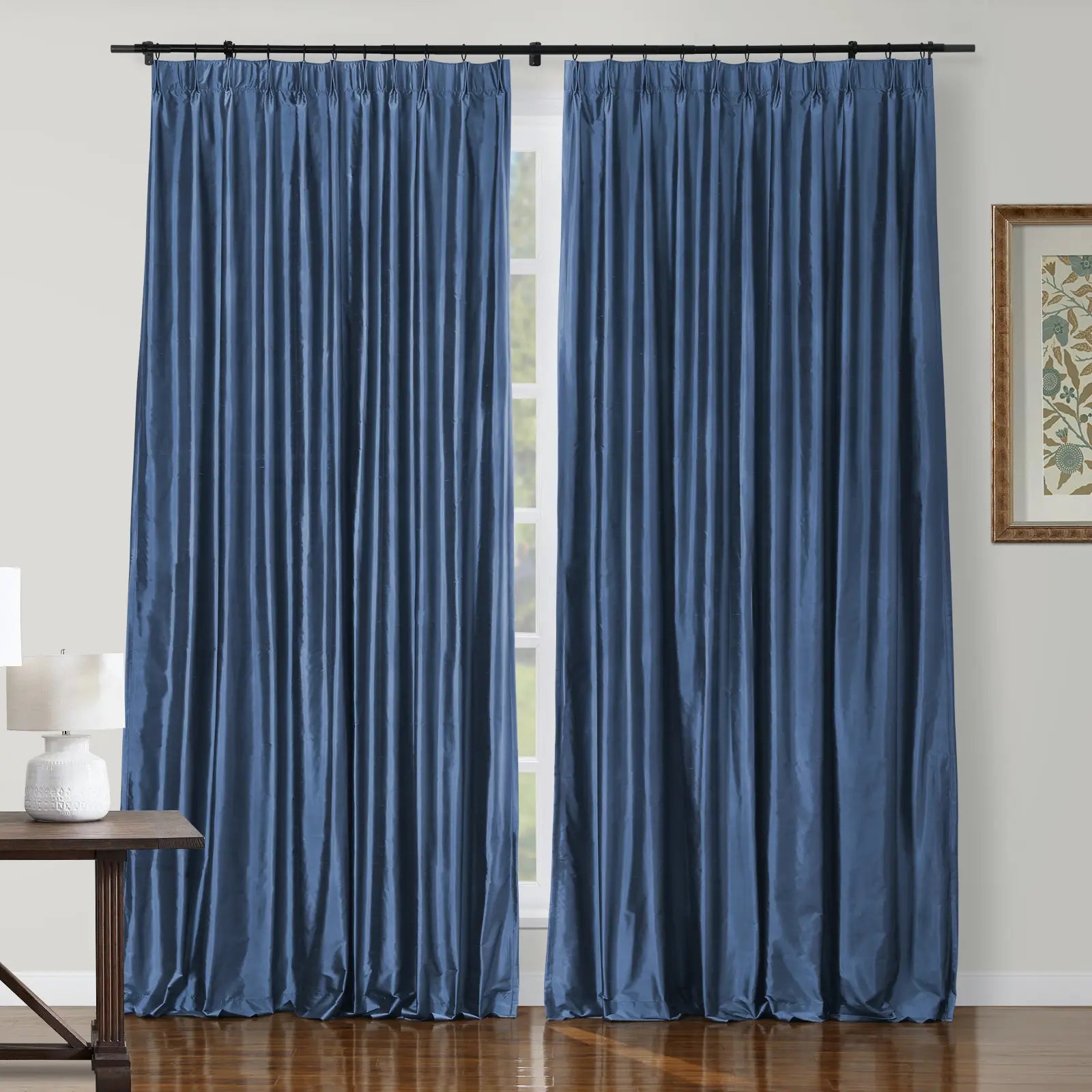 Selman Dupioni Silk Curtain Pleated TWOPAGES