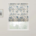 Holly Botanical Boho No-Drill Flat Fold Roman Blind Cordless