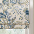 Holly Botanical Boho No-Drill Flat Fold Roman Blind Cordless