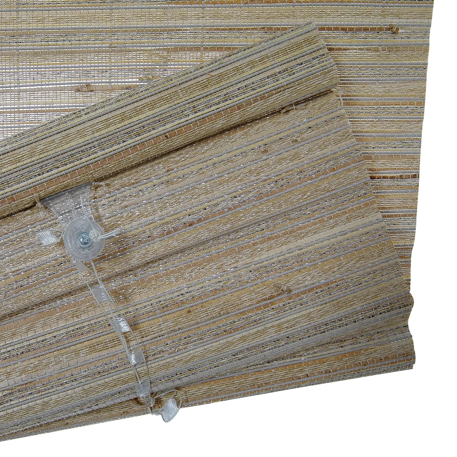 Rae Natural Ramie Flax Woven Wood Blinds - Series C-?-TWOPAGES CURTAINS