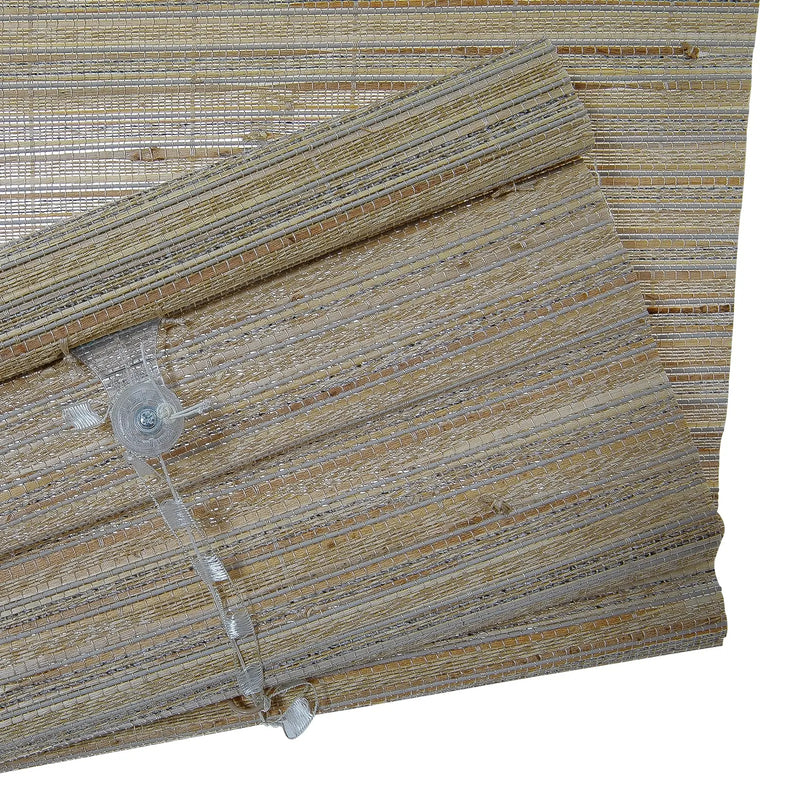 Rae Natural Ramie Flax Woven Wood Blinds - Series C-?-TWOPAGES CURTAINS