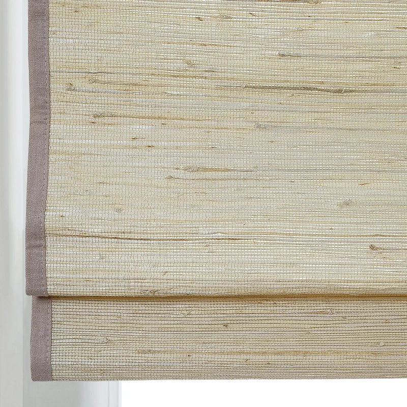 Rae Natural Ramie Flax Woven Wood Blinds - Series C-?-TWOPAGES CURTAINS