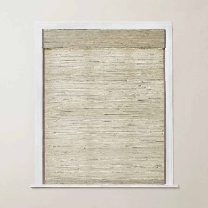 Rae Natural Ramie Flax Woven Wood Blinds - Series C-?-TWOPAGES CURTAINS