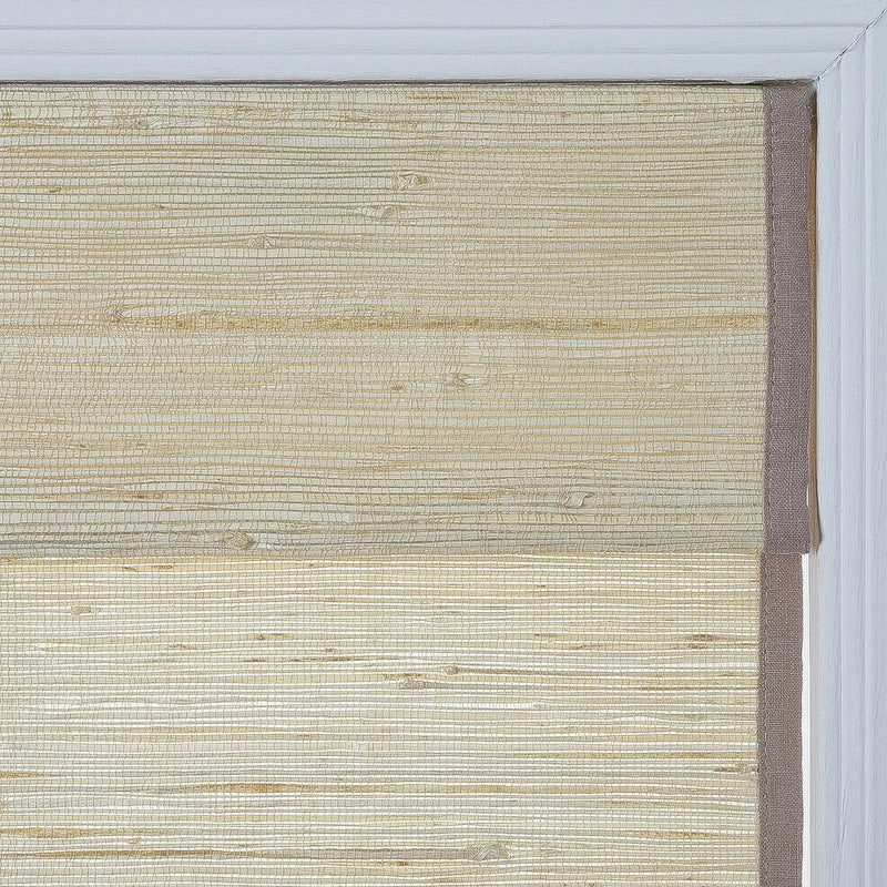 Rae Natural Ramie Flax Woven Wood Blinds - Series C-?-TWOPAGES CURTAINS