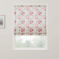 Holly Botanical Boho No-Drill Flat Fold Roman Blind Cordless