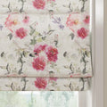 Holly Botanical Boho No-Drill Flat Fold Roman Blind Cordless