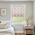 Holly Botanical Boho No-Drill Flat Fold Roman Blind Cordless
