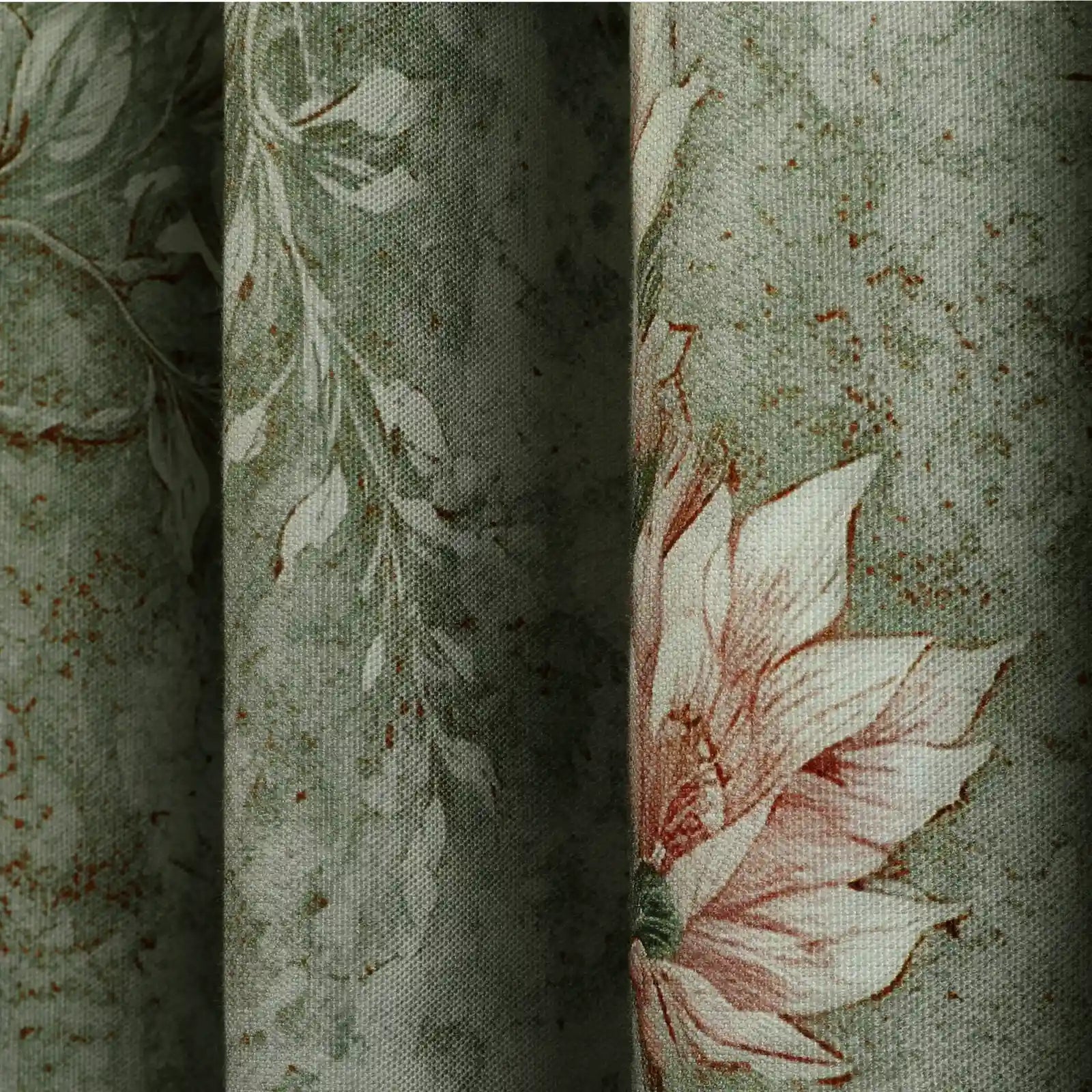 MS. MAVERICK MUSE x TWOPAGES Pastoral Printed Linen Cotton Pleated Curtains