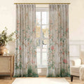 MS. MAVERICK MUSE x TWOPAGES Pastoral Printed Linen Cotton Pleated Curtains