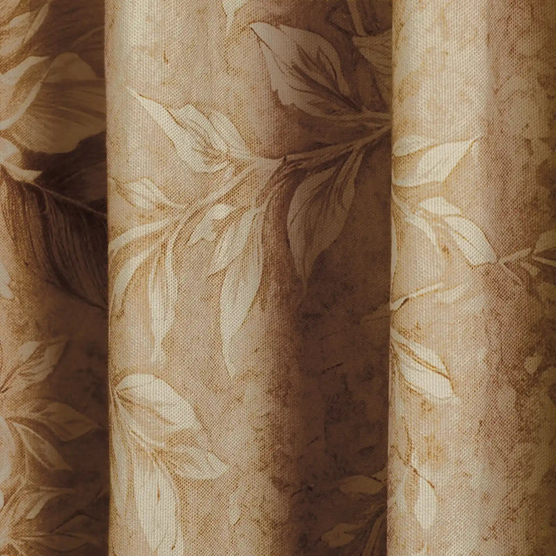MS. MAVERICK MUSE x TWOPAGES Pastoral Printed Linen Cotton Pleated Curtains
