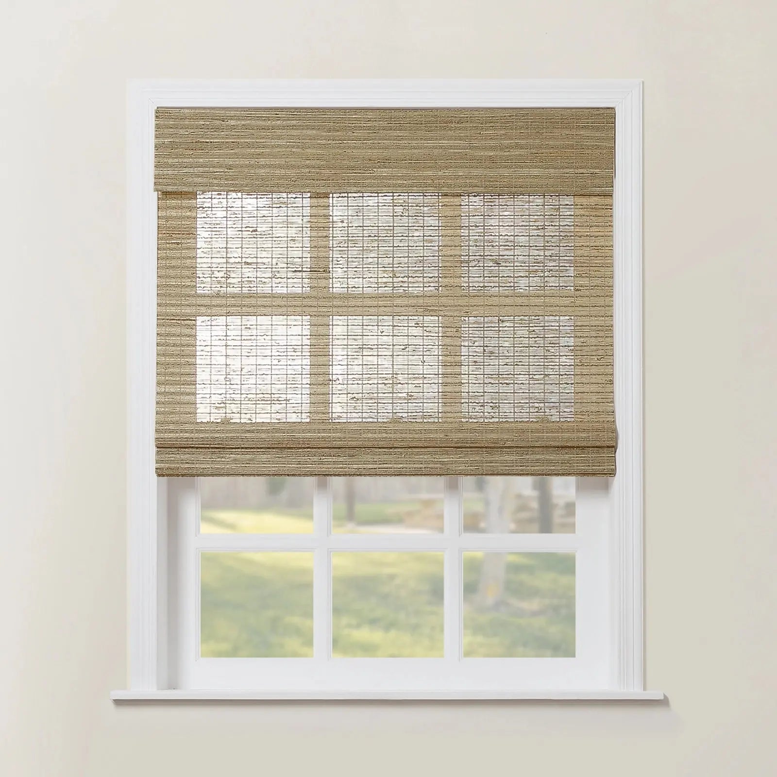 Rae Natural Ramie Flax Woven Wood Blinds - Series C-?-TWOPAGES CURTAINS