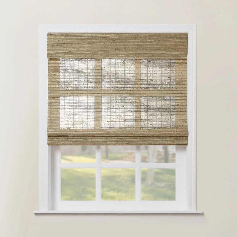 Rae Natural Ramie Flax Woven Wood Blinds - Series C-?-TWOPAGES CURTAINS
