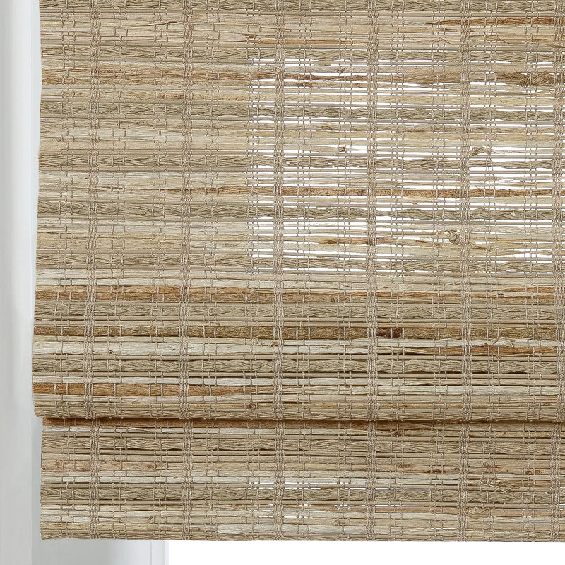 Rae Natural Ramie Flax Woven Wood Blinds - Series C-?-TWOPAGES CURTAINS