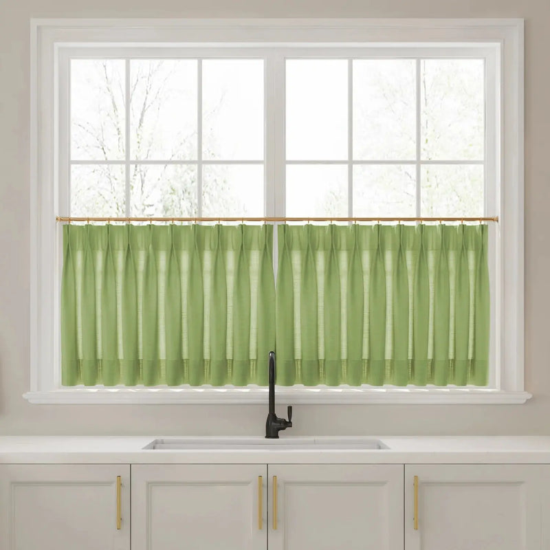Liz Linen Pleated Cafe Curtains?-TWOPAGES