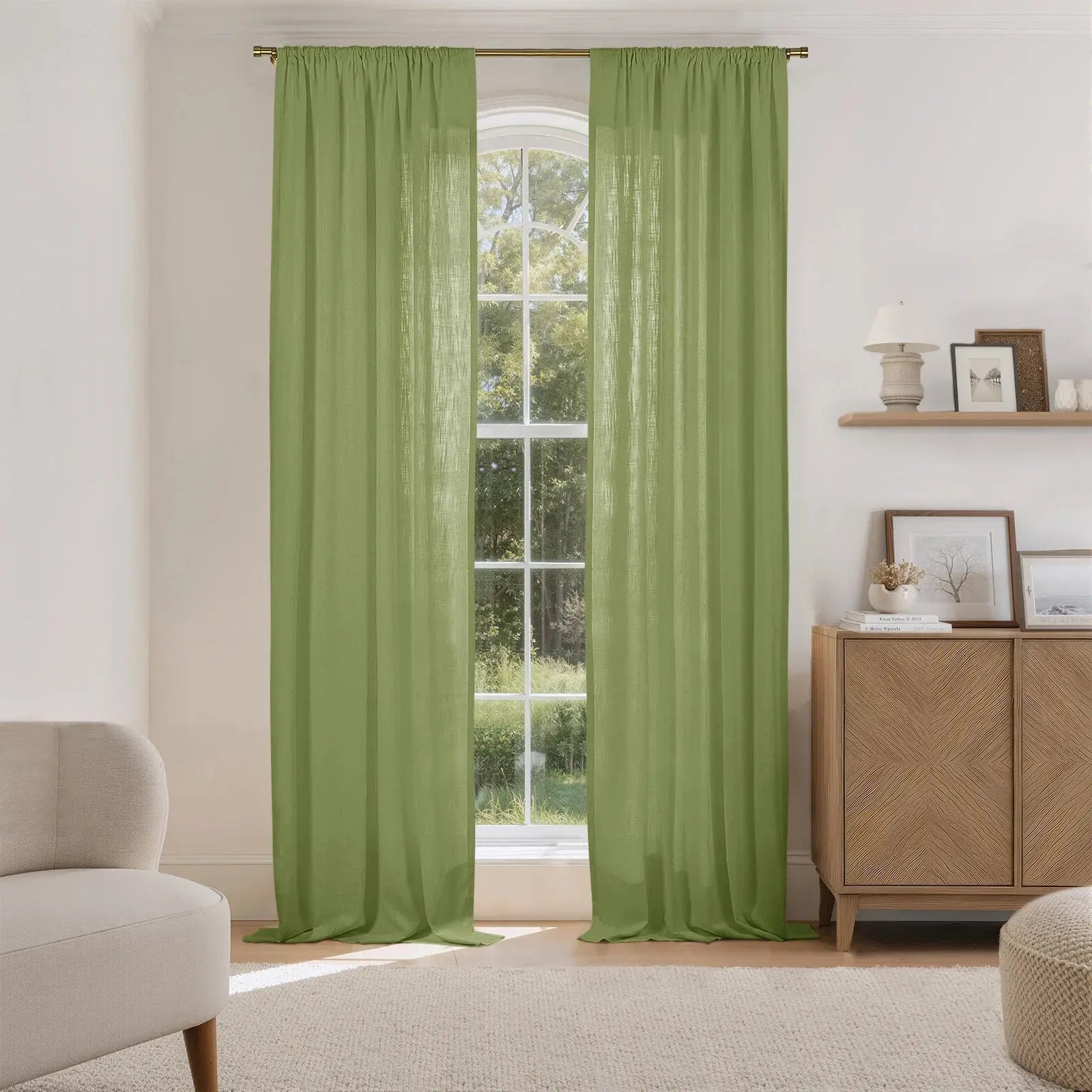 Liz Linen Drape Soft Top- -TWOPAGES