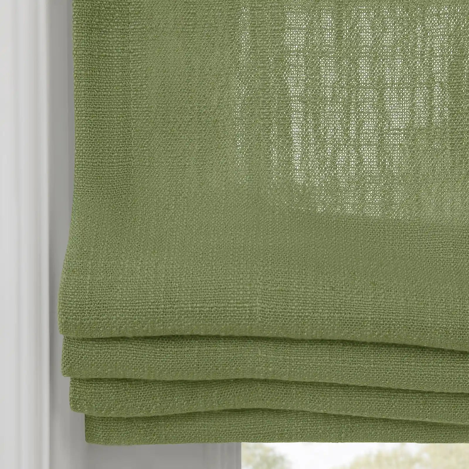 Liz Linen Flat Roman Blind Cord Lift