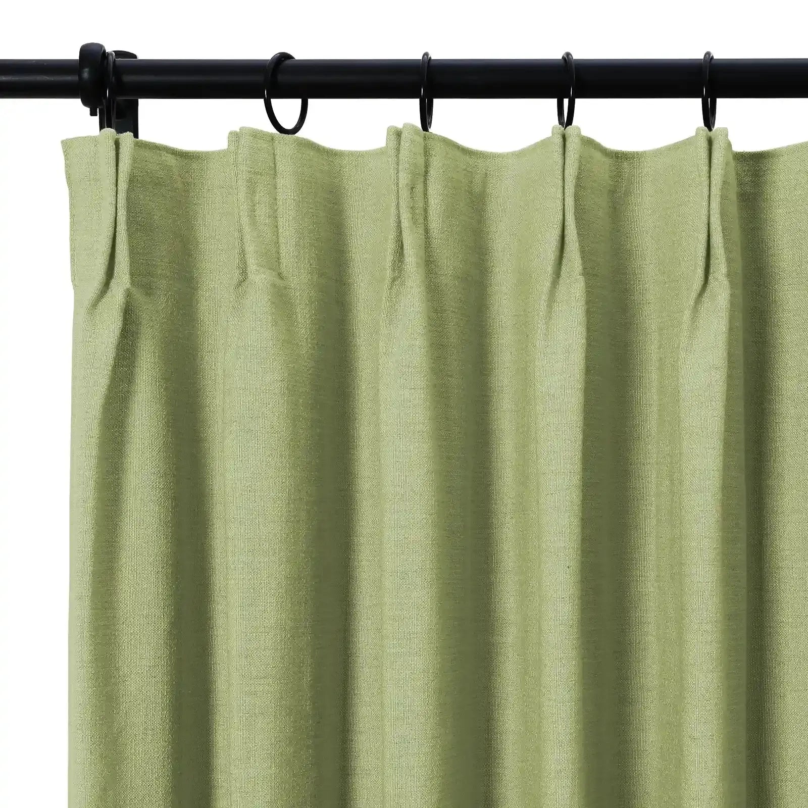 Isabella Heavyweight Cotton Curtain Pleated-?-TWOPAGES