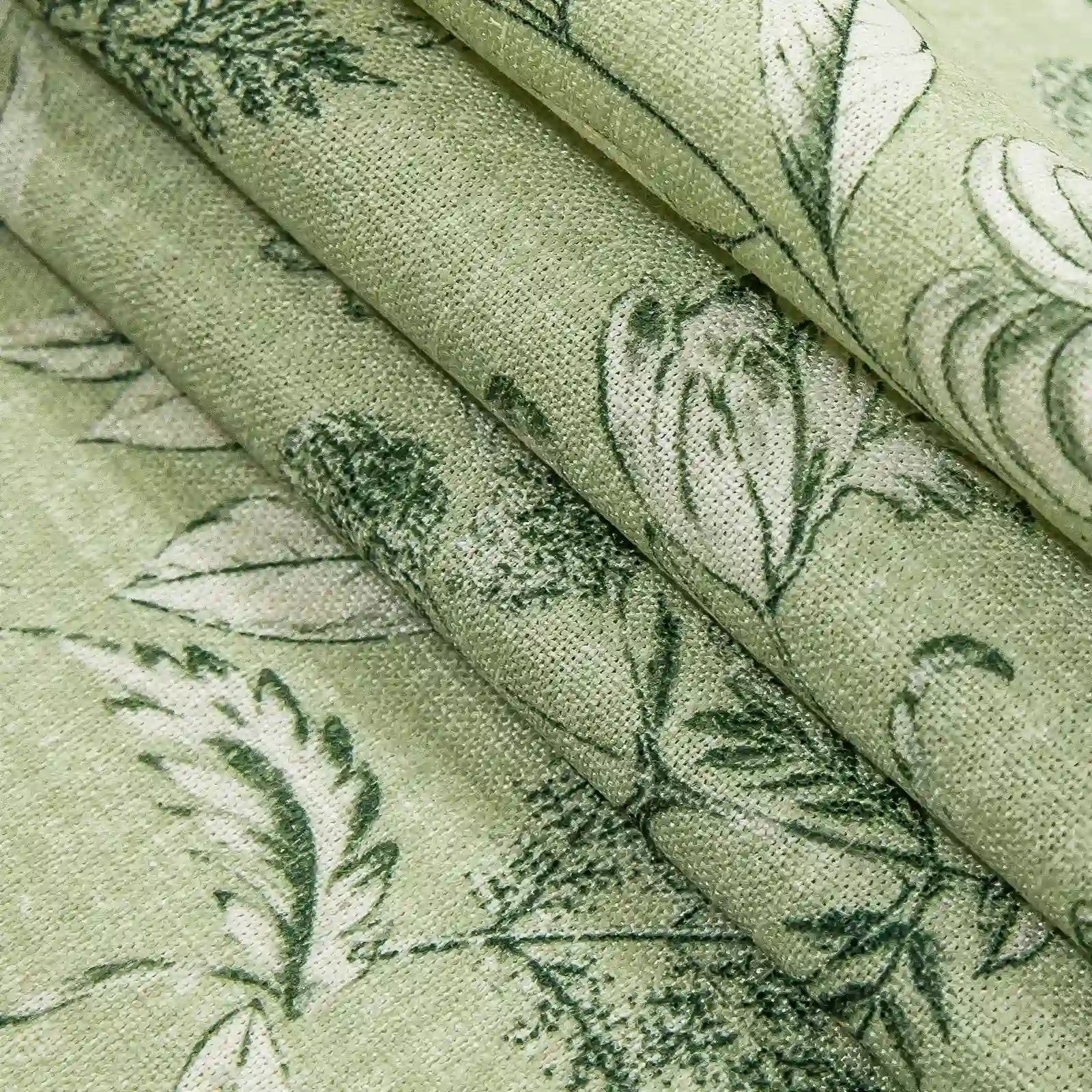 Holly Floral Pattern Boho Style Curtain Pleated?-TWOPAGES