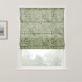 Holly Botanical Boho No-Drill Flat Fold Roman Blind Cordless