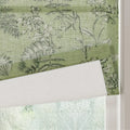 Holly Botanical Boho No-Drill Flat Fold Roman Blind Cordless