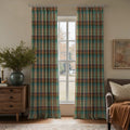 Karin Plaid Pure Wool Thermal Pleated Curtains
