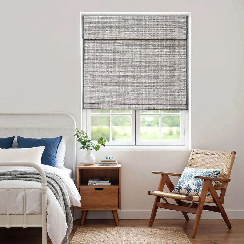 Rae Natural Ramie Flax Woven Wood Blinds - Series C?-TWOPAGES CURTAINS