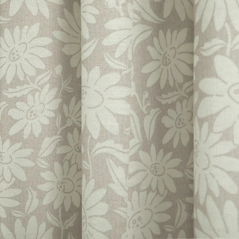 Leah Berin Garden Botanical Cotton Print Drapery Pleated- -TWOPAGES