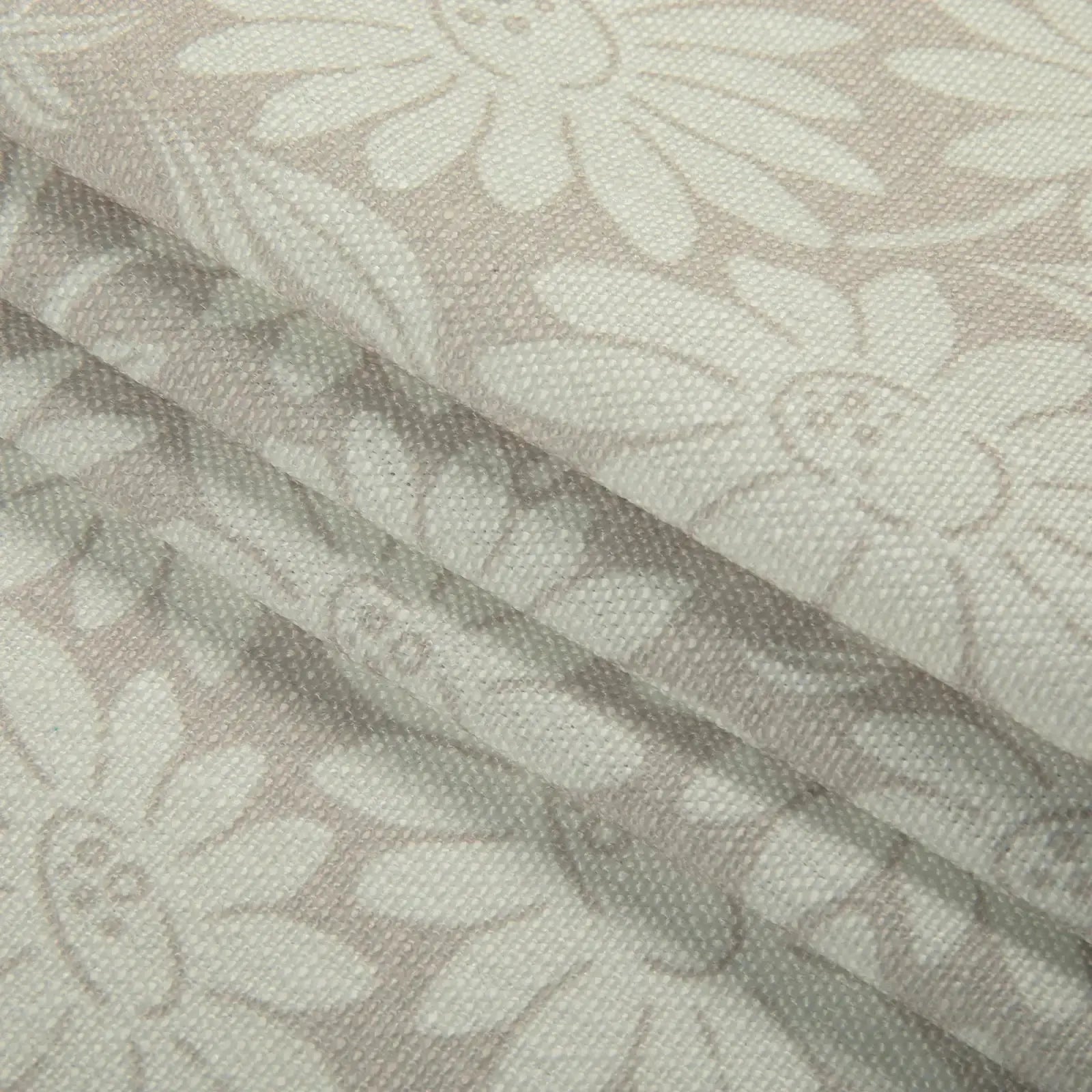 Leah Berin Garden Botanical Cotton Print Drapery Pleated- -TWOPAGES