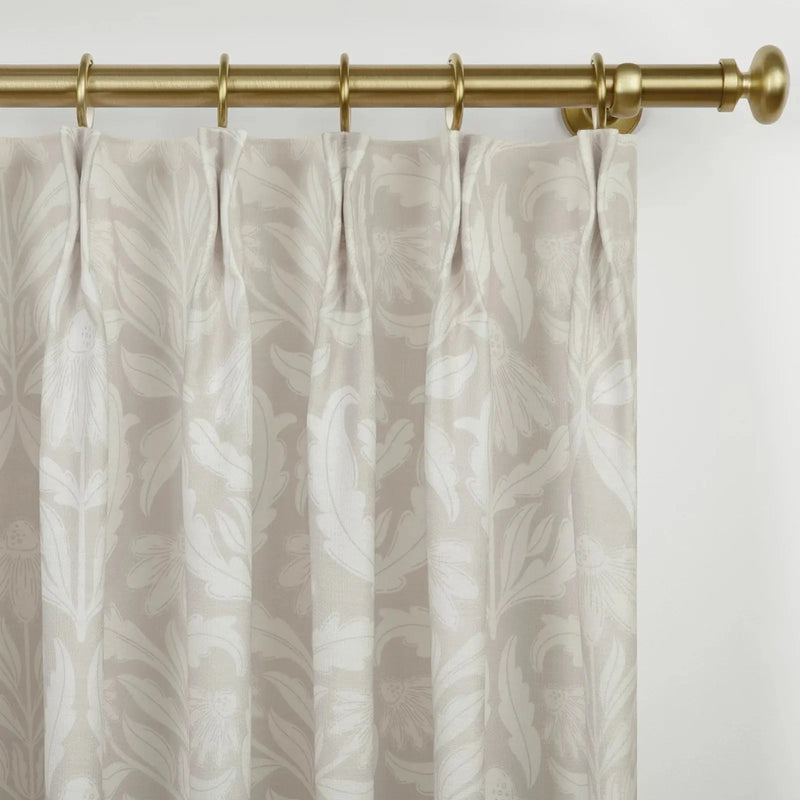 Leah Berin Garden Botanical Cotton Print Drapery Pleated- -TWOPAGES