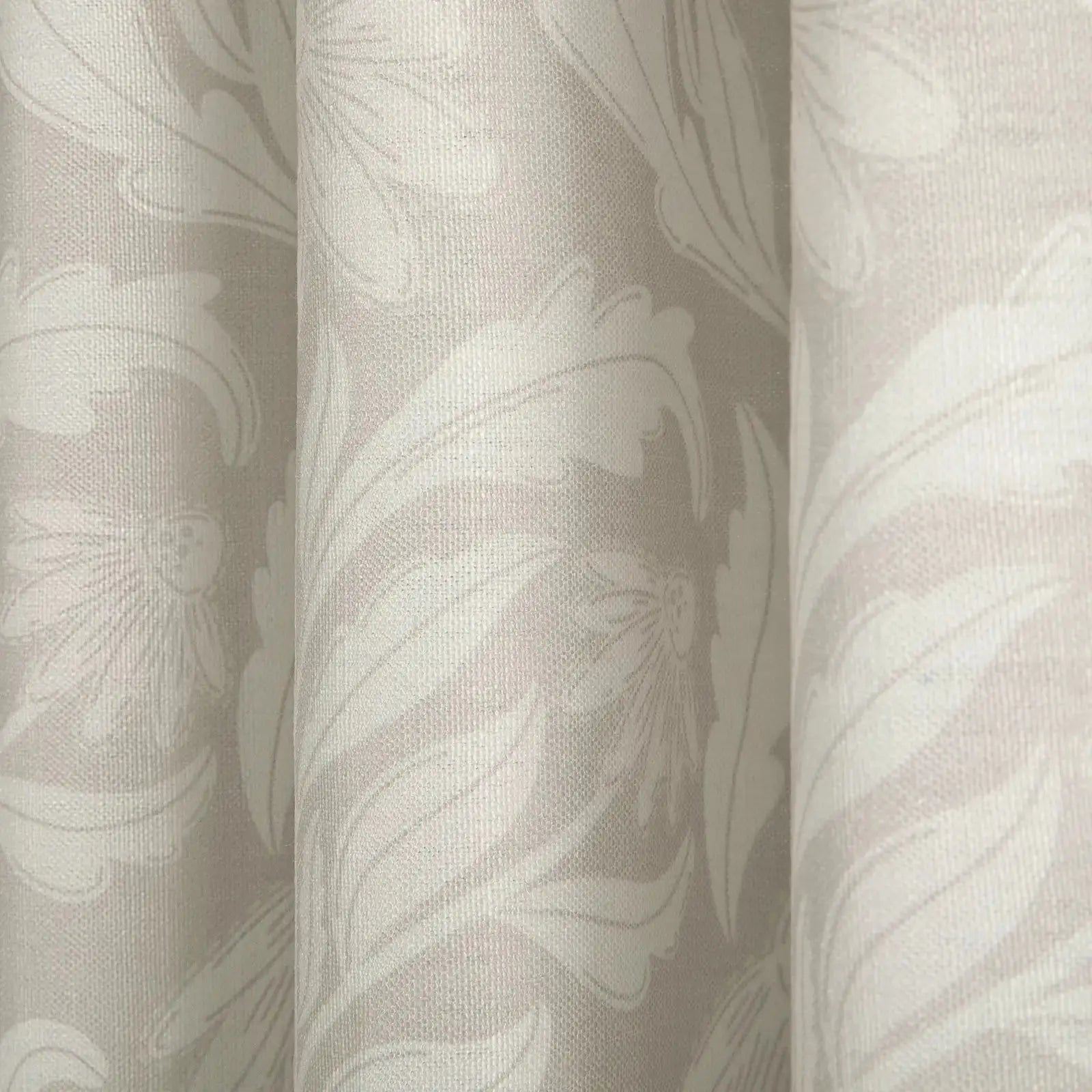 Leah Berin Garden Botanical Cotton Print Drapery Pleated- -TWOPAGES