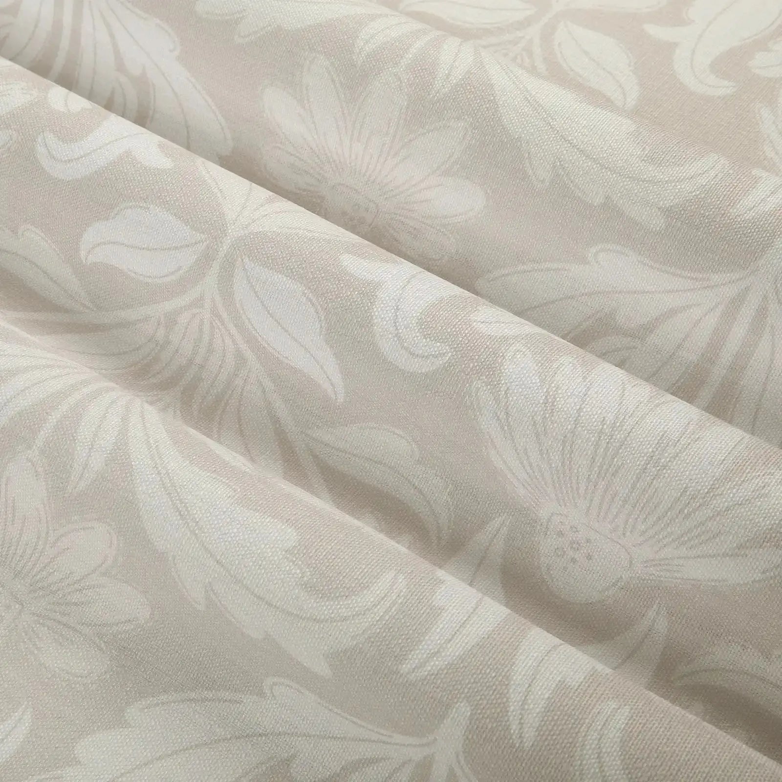 Leah Berin Garden Botanical Cotton Print Drapery Pleated- -TWOPAGES