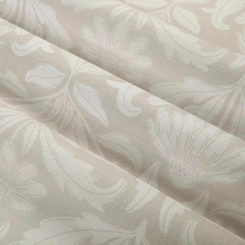 Leah Berin Garden Botanical Cotton Print Drapery Pleated- -TWOPAGES