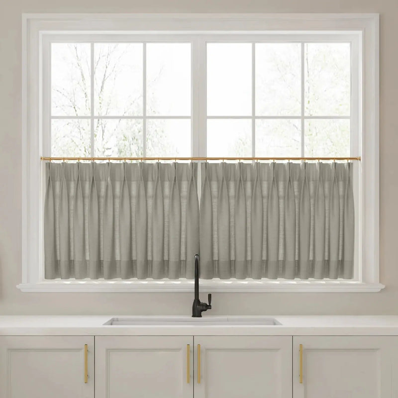 Liz Linen Pleated Cafe Curtains?-TWOPAGES